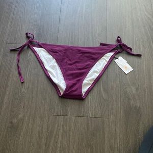 Maroon/purple Shade and Shore Bikini Bottoms
